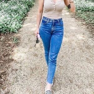 Abercrombie & Fitch Curve Love Denim Jeans perfect denim fringe hem straight 25